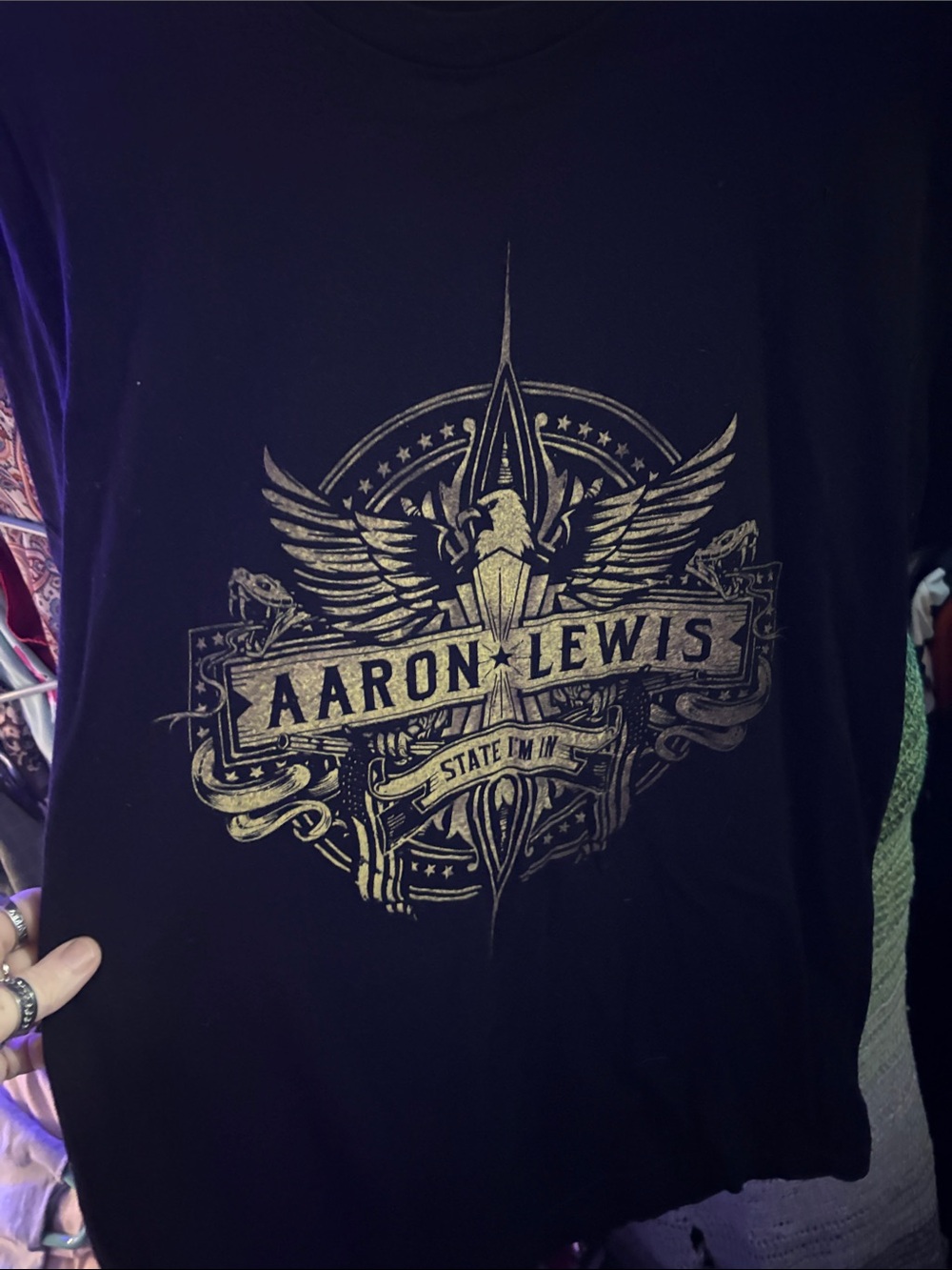 Men's Black Graphic T-Shirt